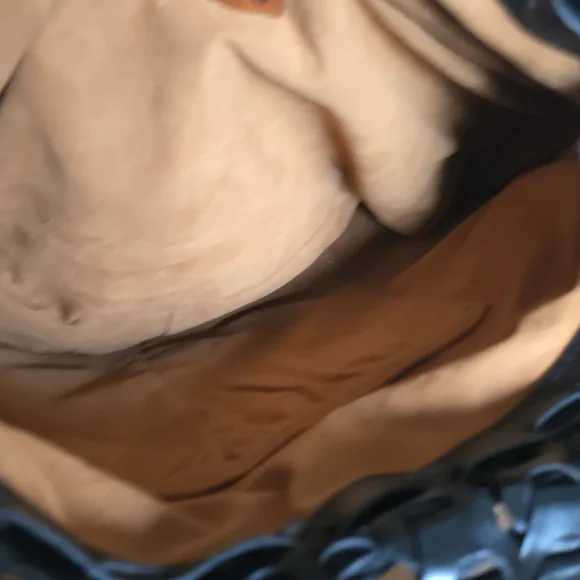 Patricia Nash Black Woven Shoulder Bag No Straps - Picture 3 of 9